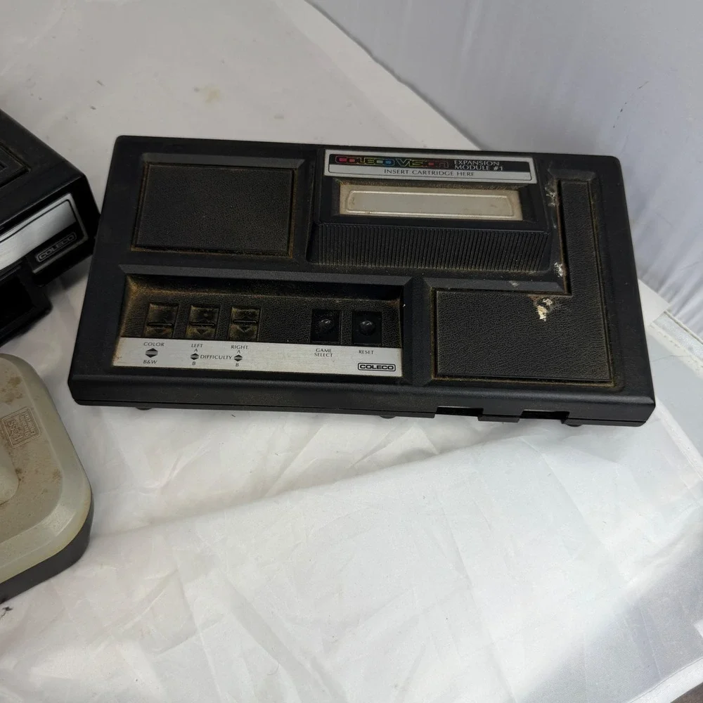 Vintage ColecoVision Console Bundle with Expansion Module 1 Wico Boss Joystick